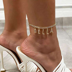 Custom Name Anklets for Women