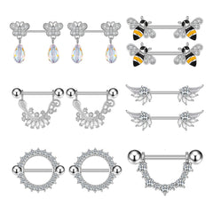 Insect Piercing Nipple Jewelry