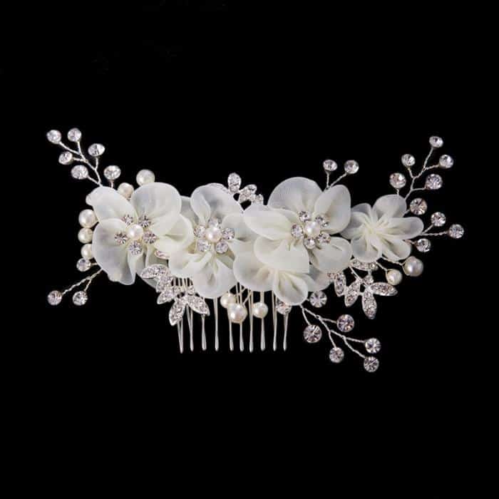 Hair Side Comb with Rhinestones