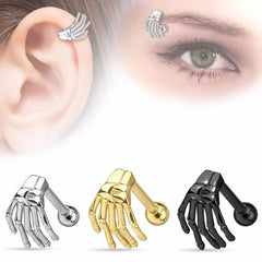 Women's Skeleton Hand Eyebrow Piercing Jewelry
