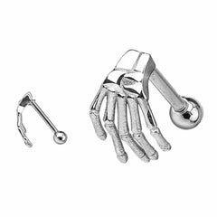 Women's Skeleton Hand Eyebrow Piercing Jewelry