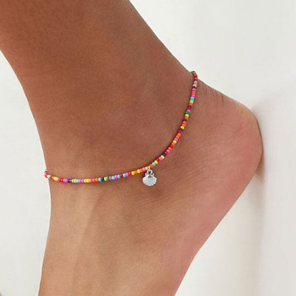 Bohemian Flower Charms Women's Anklet