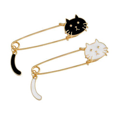 Cat Shaped Enamel Pins