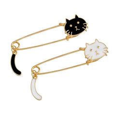 Cat Shaped Enamel Pins