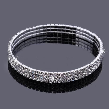 Elegant Multilayered Sparkling Metal Women's Anklet