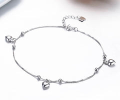Classic Heart Charms Women's Anklet