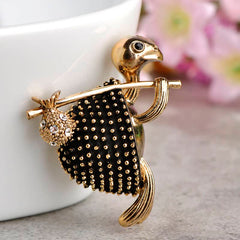 Women's Vintage Walking Tortoise Brooch
