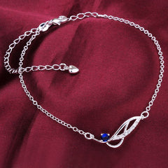 Women's Silver Plated Anklet