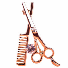 Creative Scissors Shaped Metal Women's Brooch