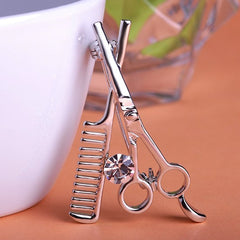 Creative Scissors Shaped Metal Women's Brooch