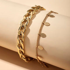 Fashion Gold Pendant Anklet