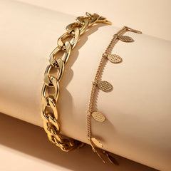 Fashion Gold Pendant Anklet