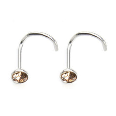 Fashion Rhinestone Stainless Steel Nose Piercing Jewelry