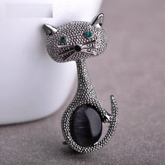 Women's Vintage Cat Brooch