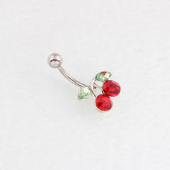 Cute Stainless Steel Cherry Piercing