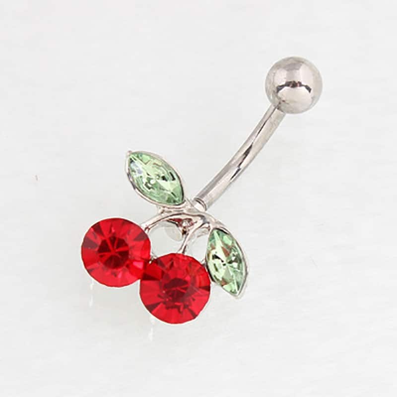 Cute Stainless Steel Cherry Piercing