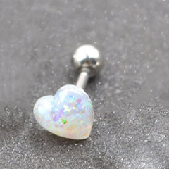 Cute Crystal Heart Piercing for Tongue