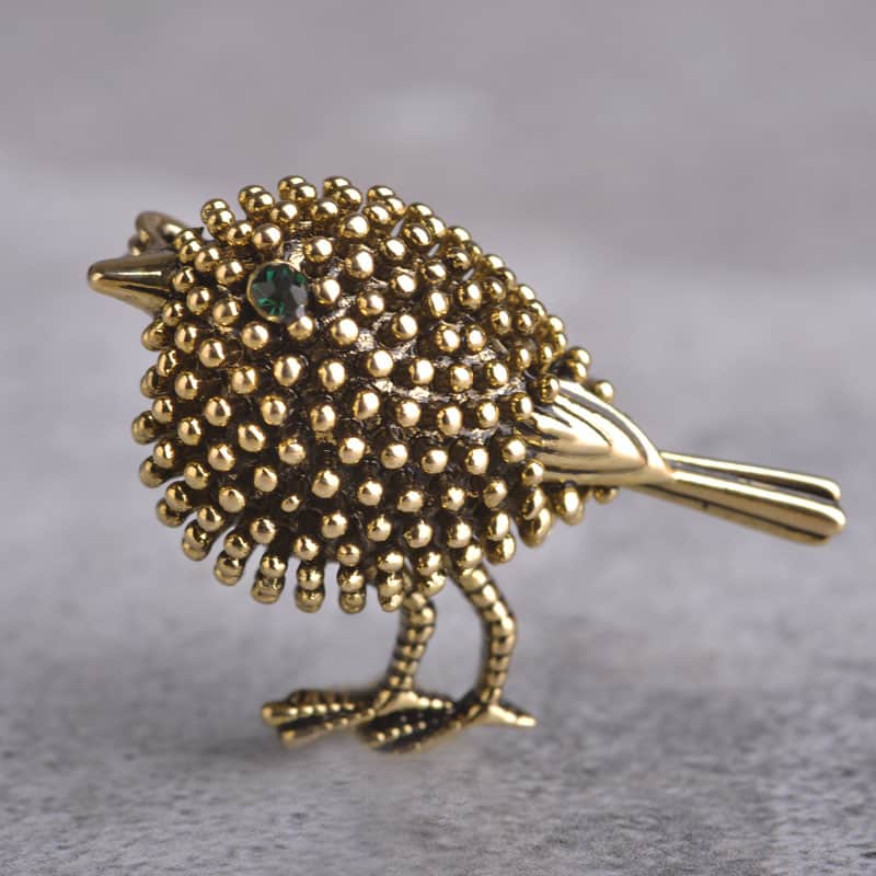 Women's Vintage Bird Brooch