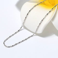 Thin Sterling Silver Women's Bead Chain