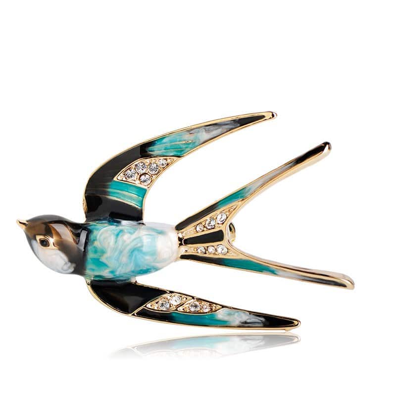 Women's Swallow Shaped Brooch
