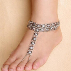 Cute Summer Boho Silver Plated Metal Women's Anklet
