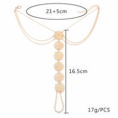 Coin Chain Anklet for Women