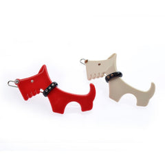 Female Hair Clip with Dog Silhouette