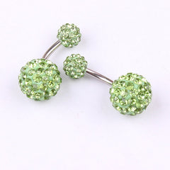 Luxury Summer Sparkling Steel Belly Ring