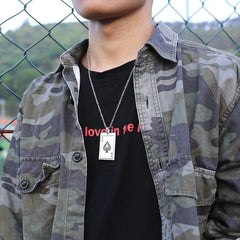Men's Poker Card Necklace