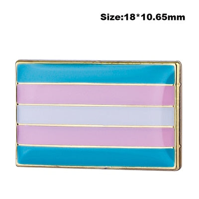 LGBT Rainbow Color Metal Pin