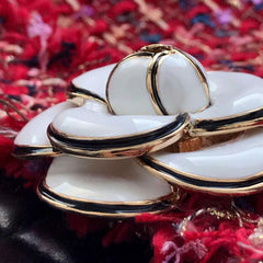 Elegant Camellia Flower Brooch