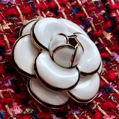 Elegant Camellia Flower Brooch