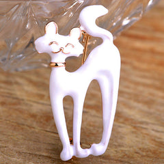 Kawaii Cute Cat Shaped Women's Enamel Pins
