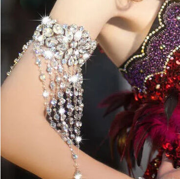 Women's Shiny Armband with Crystals