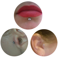 Zircon Lip Piercing for Women