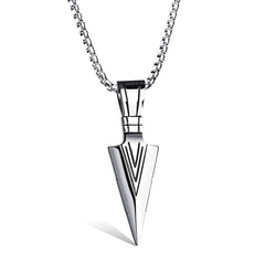 Men's Arrowhead Pendant Necklace