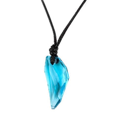 Men's Crystal Wolf Tooth Pendant Necklace