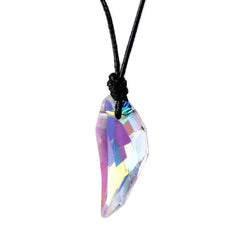 Men's Crystal Wolf Tooth Pendant Necklace
