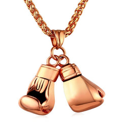 Boxing Gloves Design Steel Men's Pendant Necklace