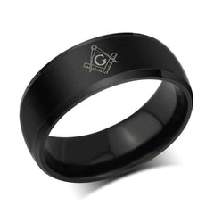 Charming Masonic Stainless Steel Men's Ring
