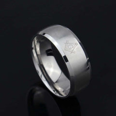 Charming Masonic Stainless Steel Men's Ring