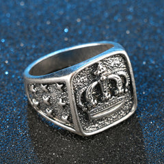 Men's Vintage Crown Shaped Ring