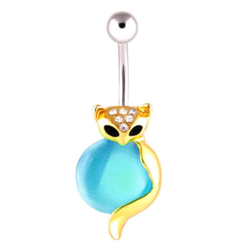 Cute Fox Belly Button Ring
