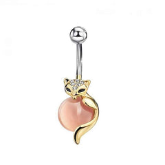 Cute Fox Belly Button Ring