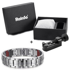 Men's Silver Magnetic Bracelet