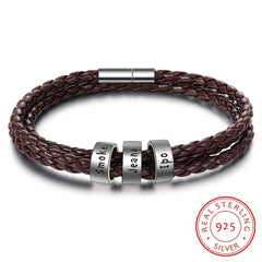 Men's PU Leather Personalized Bracelet