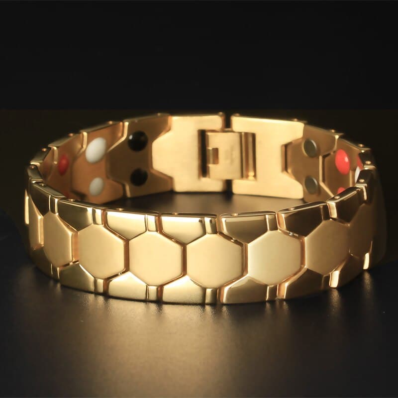 Men's Honeycomb Magnetic Bracelet