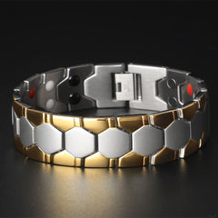 Men's Honeycomb Magnetic Bracelet