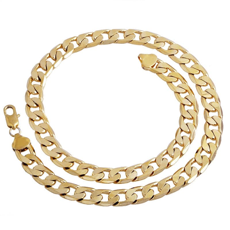 Men's Gold Twisted Chain Necklace