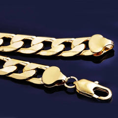 Men's Gold Twisted Chain Necklace
